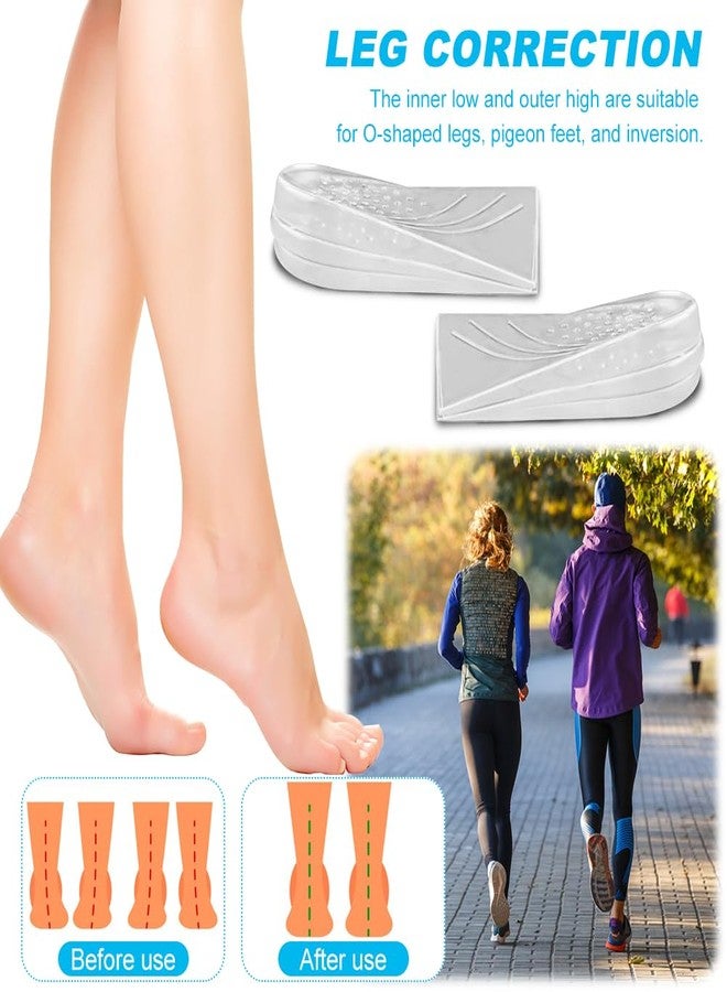 Trasylph 3-Layers 6Pcs Adjustable Heel Wedge Corrective Inserts for Supination & Pronation Correction, Adhesive Medial & Lateral Heel Insoles for Bow Legs, Knee Pain, Foot Alignment(Size:L) - Image 4